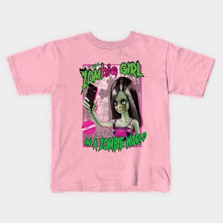 Zombie Girl Kids T-Shirt